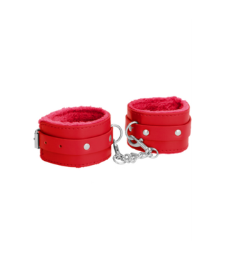 Ouch! by Shots Plush Leather Handcuffs