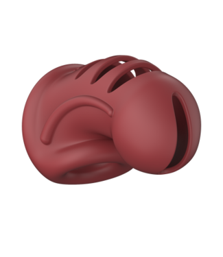 ManCage by Shots Model 28 - Ultra Soft Silicone Chastity Cage - Red