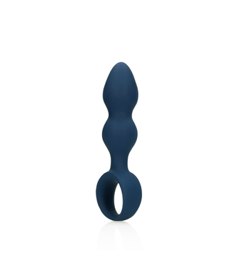 Loveline by Shots Teardrop Shaped Anal Plug - Large - Baltic Blue