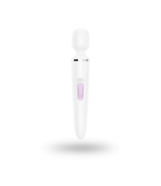 Satisfyer Wand-er Woman - Wand Vibrator - White/Chrome