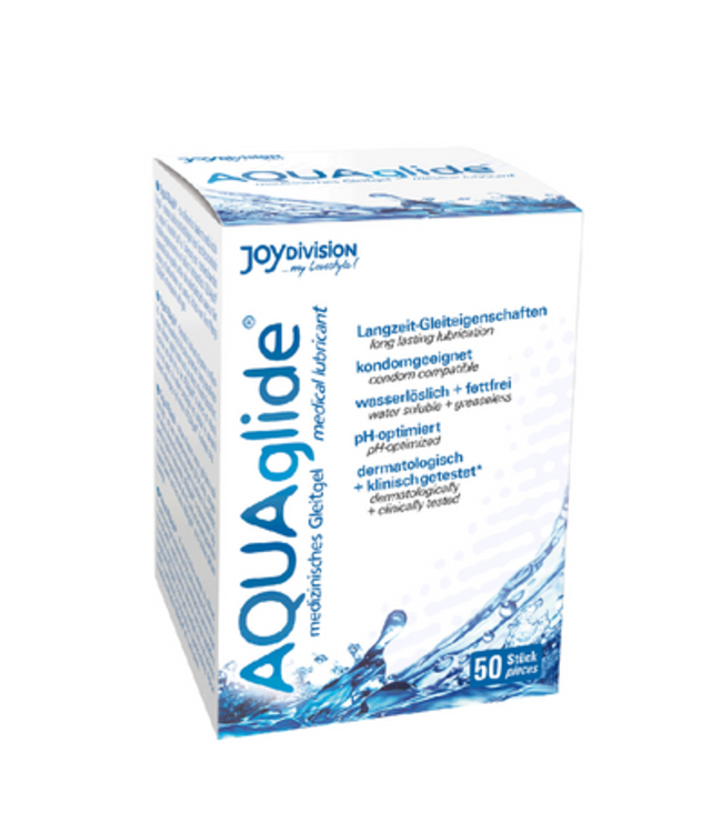 AQUAglide Neutral - Waterbased Anal Lubricant - Single Porions - 50 Pieces á 0.1 fl oz / 50 Pieces á