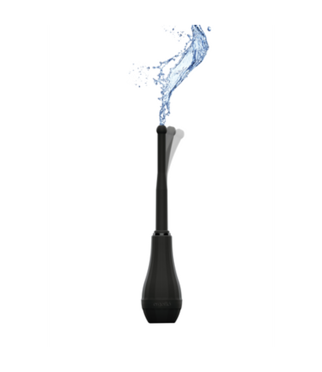 Ergoflo - Silicone Flex Tip for Anal Shower - 8 / 20 cm - Black