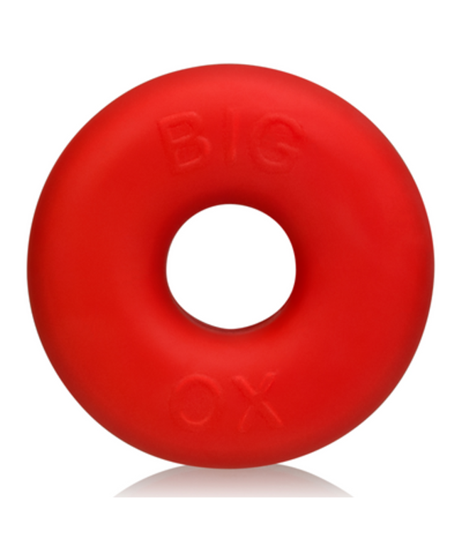 Big OX - Thick Blubbery Cockring - Red Ice