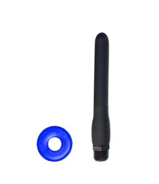 Oxballs Oxshot - 6 Shower Hose Butt-Nozzle and Flex Cockring - Black / Blue