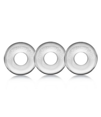 Oxballs Ringer - 3-pack of Do-Nut-1 Cockrings - Clear