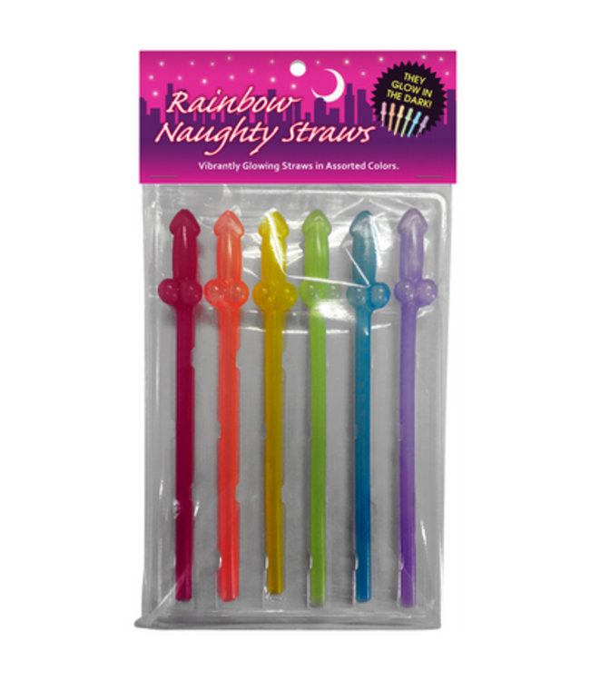 Rainbow Naughty Straws