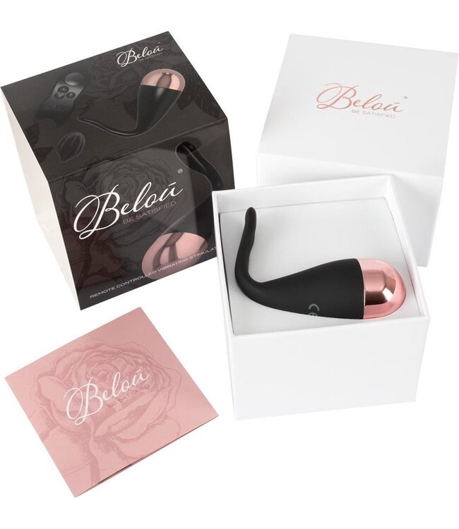 Belou - vibration egg and clitoral vibrator in one (black)