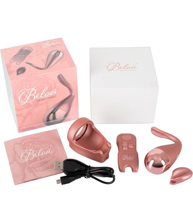 Belou - vibration egg and clitoral vibrator in one (pink)