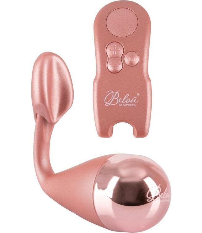 Belou - vibration egg and clitoral vibrator in one (pink)