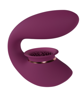 Innovation by Shots Twitch 3 - Rechargeable Vibrator and Suction - Burgundy