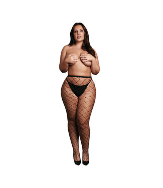 Le Désir by Shots Panty with Big Fishnet Structure - OSX - Black