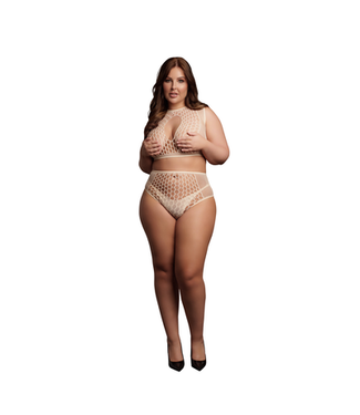 Le Désir by Shots Duo Net Key-Hole Bra Set - Queen Size