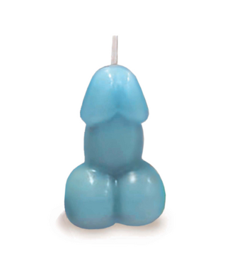 Little Genie Productions Eden’s Candle - Vanilla Scented Penis - Blue