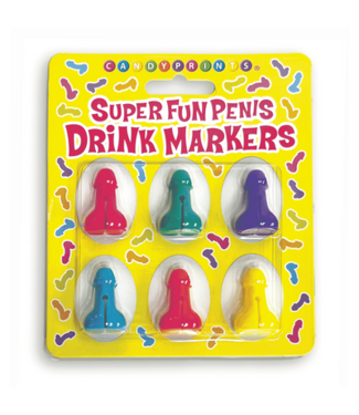 Little Genie Productions Super Fun Penis - Cocktail Markers - Set of 6