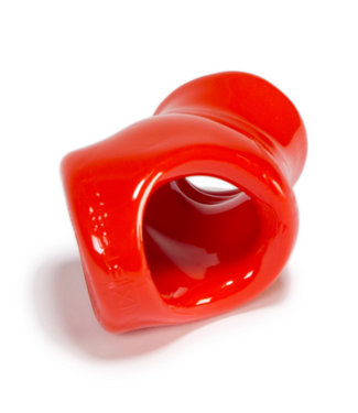 Oxballs Unit-X Stretch - Sporty Sleek Cocksling with Extended Ballstretcher Base - Red