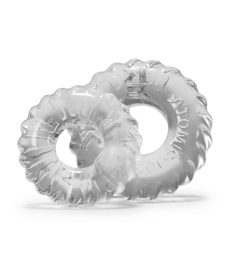 Oxballs Truckt - 2-pack Stretchy Cockring - Clear