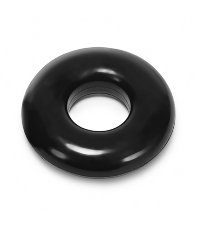 Do-Nut-2 - Jelly Cockring with Flat Inner Chamber - Black