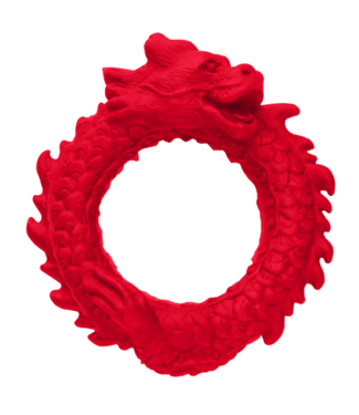 XR Brands Rise of the Dragon - Silicone Cock Ring - Red