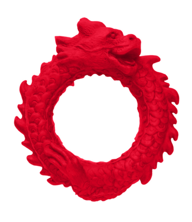 Rise of the Dragon - Silicone Cock Ring - Red