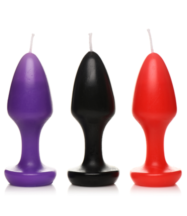 Kink Inferno - Drip Candles - Black/Purple/Red