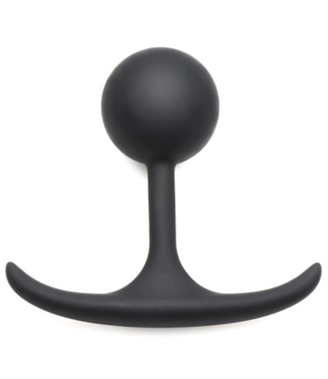 Comfort Plugs Silicone Weighted Round Plug 3.3 - Black