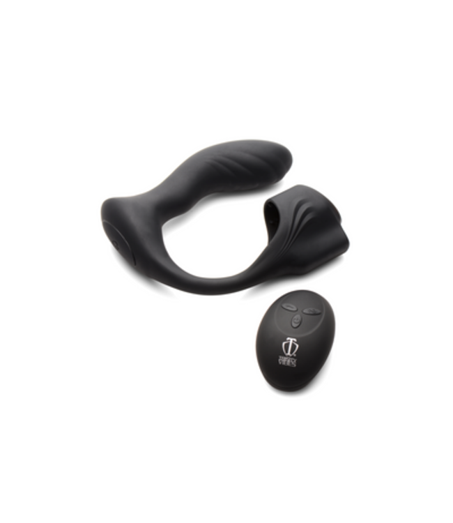 Silicone Prostate Plug with Cockring and Remote Control