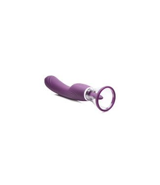 XR Brands Lickgasm - 8x Licking and Sucking Vibrator - Purple