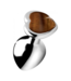 XR Brands Tiger Eye Heart - Butt Plug - Medium