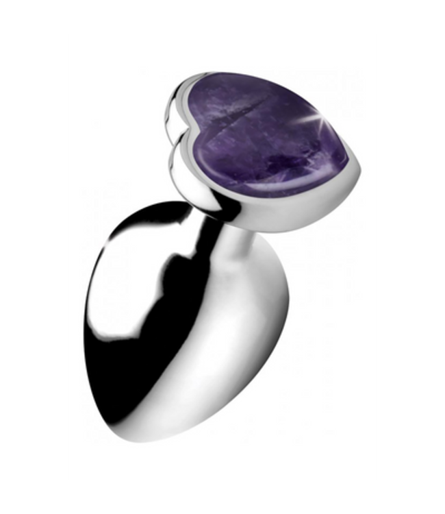 Amethyst Heart - Butt Plug - Large