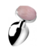 XR Brands Rose Quartz Gem - Butt Plug - Large