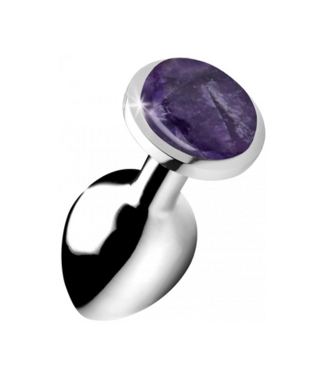 XR Brands Amethyst Gem - Butt Plug - Medium