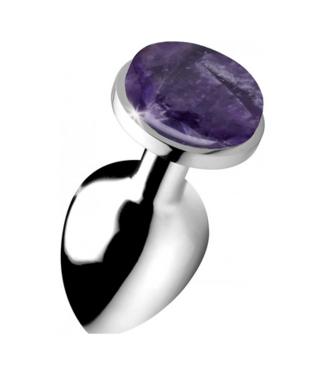 XR Brands Amethyst Gem - Butt Plug - Large