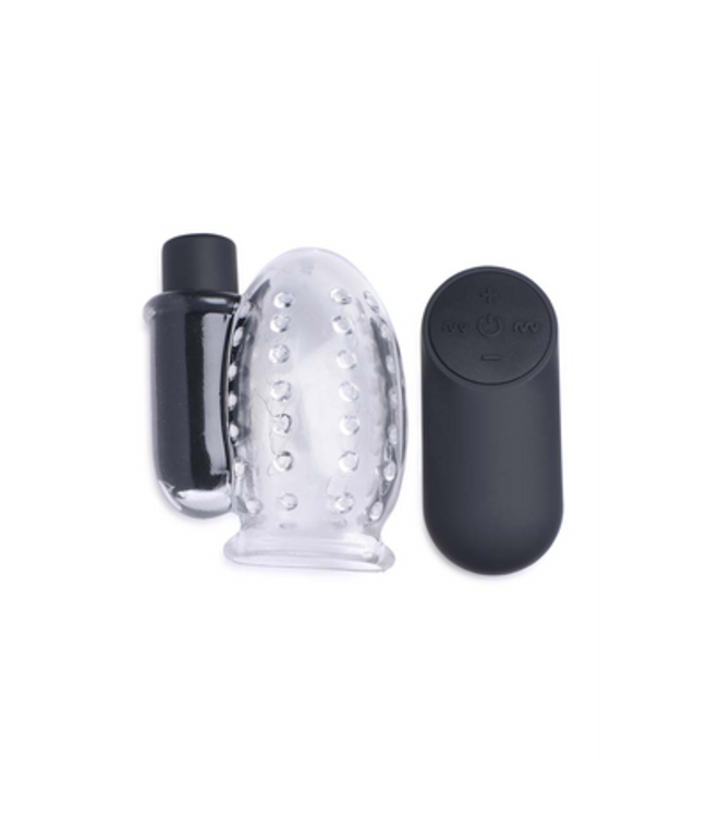 Rechargeable Penis Head Teaser with Remote Control