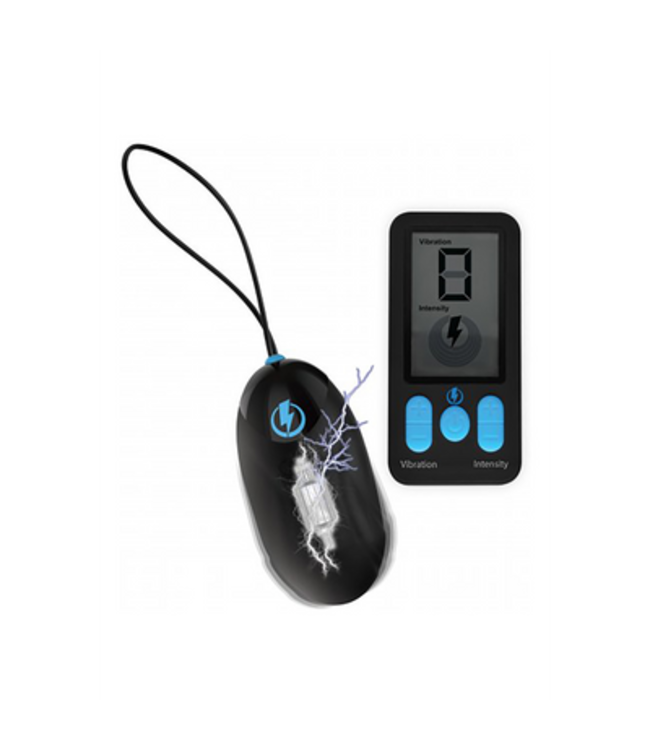 Vibrating and E-Stim Silicone Egg + Remote Control