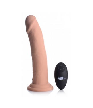 XR Brands Swell - Inflatable and Vibrating Silicone Dildo - 7 / 18 cm