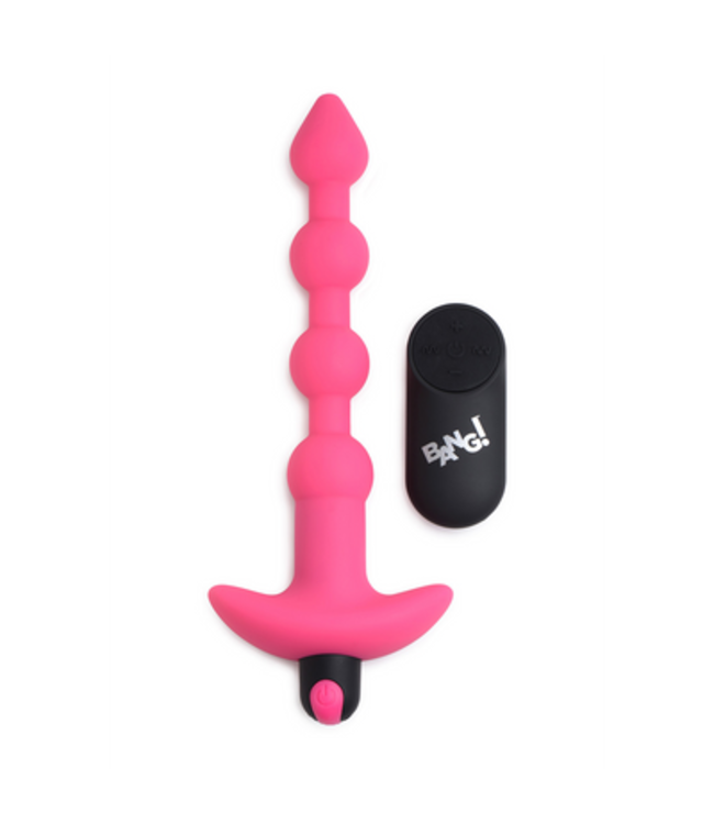 Vibrating Silicone Anal Beads and Remote Control