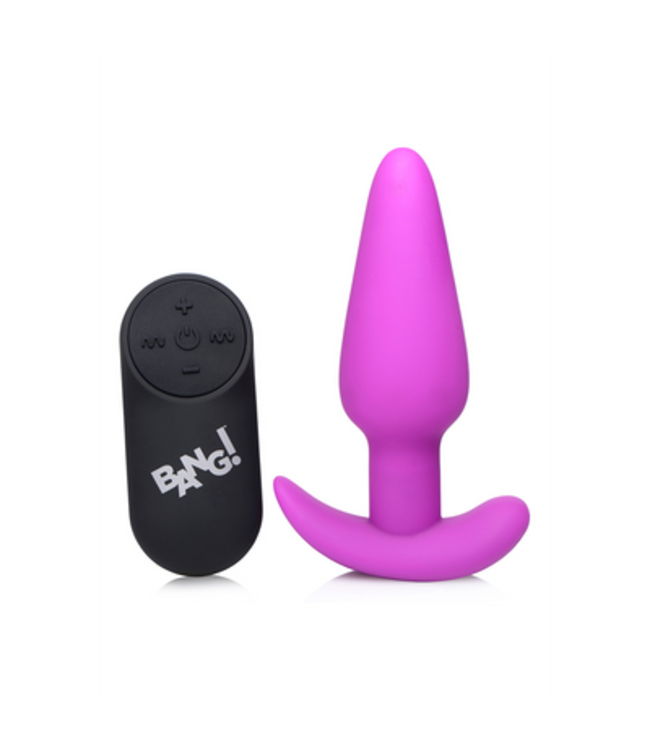 Vibrating Silicone Butt Plug with Remote Control