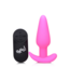 XR Brands Vibrating Silicone Butt Plug with Remote Control