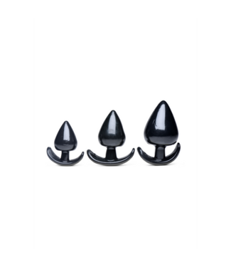 XR Brands Triple Spades - 3 Piece Anal Plug Set