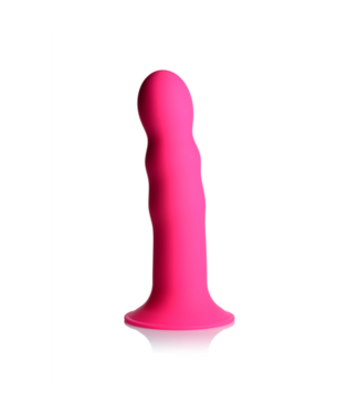 XR Brands Squeezable Wavy Dildo