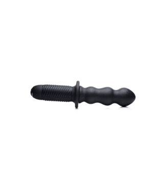 XR Brands The Groove - Silicone Vibrator with Handle - Black
