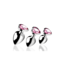 XR Brands Pink Heart - Butt Plug Set - 3 Pieces