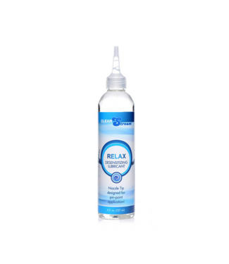 XR Brands Relax - Desensitizing Lubricant with Mouthpiece - 8 fl oz / 240 ml