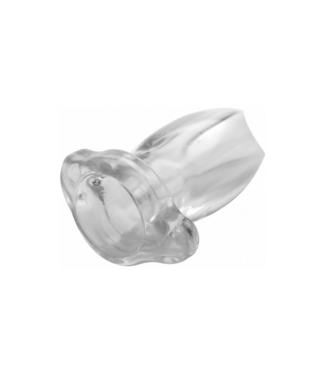 XR Brands Gape Glory - Transparent Hollow Anal Plug - Large