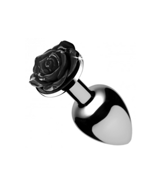 XR Brands Black Rose - Butt Plug - Medium