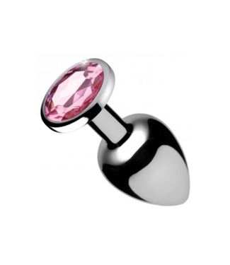 XR Brands Pink Gem - Butt Plug - Large