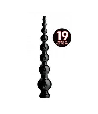 XR Brands Graduated Bead Anal Snake Anaaldildo - 49 cm