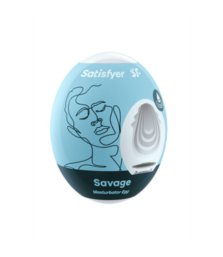 Satisfyer Savage - Masturbator Egg - Light Blue