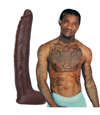 Doc Johnson Damion Dayski - Realistic ULTRASKYN Dildo - 12 / 30 cm - Chocolate