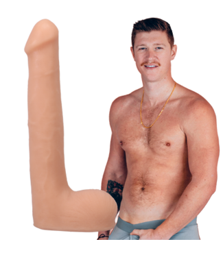 Doc Johnson Oliver Flynn - Realistic ULTRASKYN Dildo - 10 / 25 cm - Vanilla